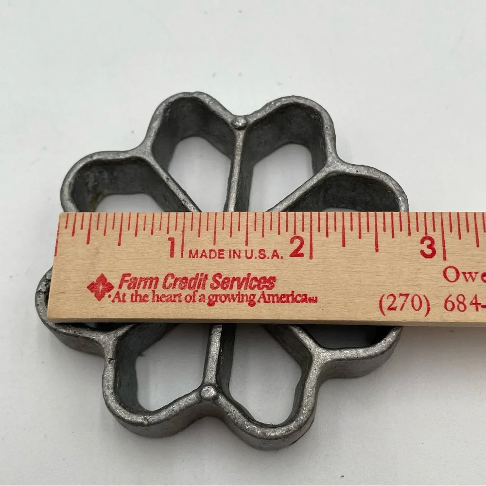 Vintage Rossettes Cookie Irons Christmas Tree Bunny Flowers No Handle 6pcs